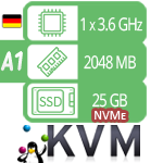 VPS / VDS сервер - тариф SSD-A1